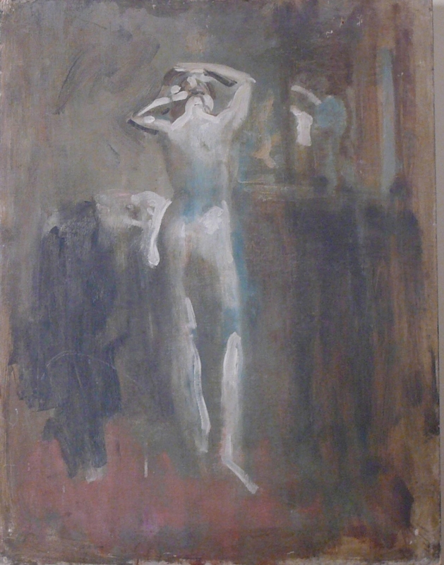 2014-12 Nude facing mirror